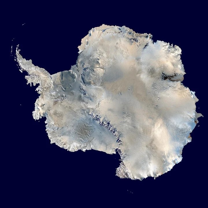 Photo satellite Antactique